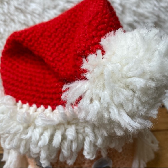 Vintage Santa Clause Head Crocheted Knitted Toilet Paper Cover - Picture 4 of 7